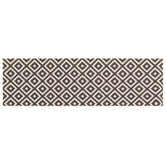 Kitchen Rug Grey White Diamonds Polyamide