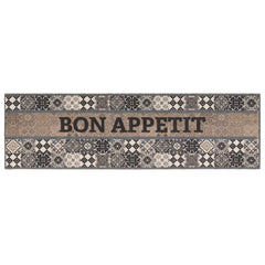 Kitchen Rug Grey Bon Appetit Polyamide
