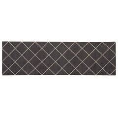 vidaXL Kitchen Rug Anthracite Checked 180 x 60 cm 100% Polyamide 2
