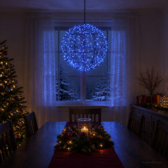 Christmas Finial Light 200 LEDs Diameter 20 x 22 cm Ø 30 x 32 cm Blue