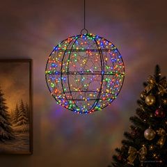 Christmas Finial Light 200 LEDs Diameter 20 x 22 cm Ø 30 x 32 cm Multicolour