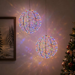 Christmas Finial Light 600 LEDs 2 pcs Ø 50 x 52 cm Multicolour