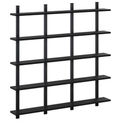 Wall Shelf Engineered Wood Width 102 cm Black oak