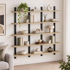 Wall Shelf Engineered Wood Width 102 cm Sonoma oak