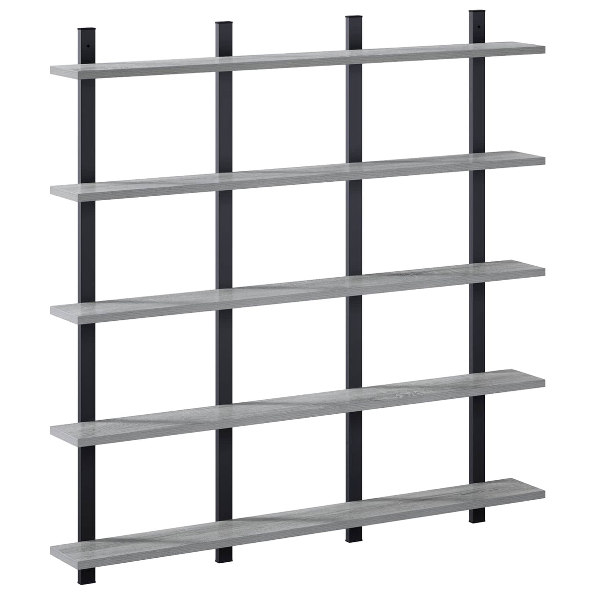 Wall Shelf Engineered Wood Width 102 cm Grey sonoma