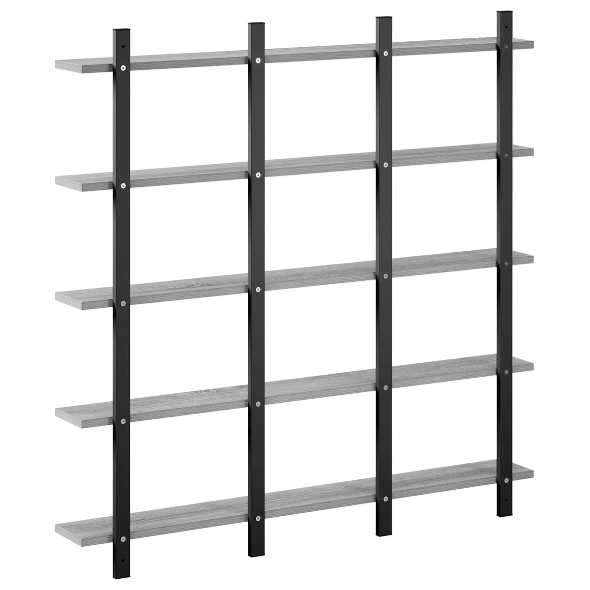 vidaXL Wall Shelf Grey Sonoma 102 x 13.5 x 102 cm Engineered Wood 5