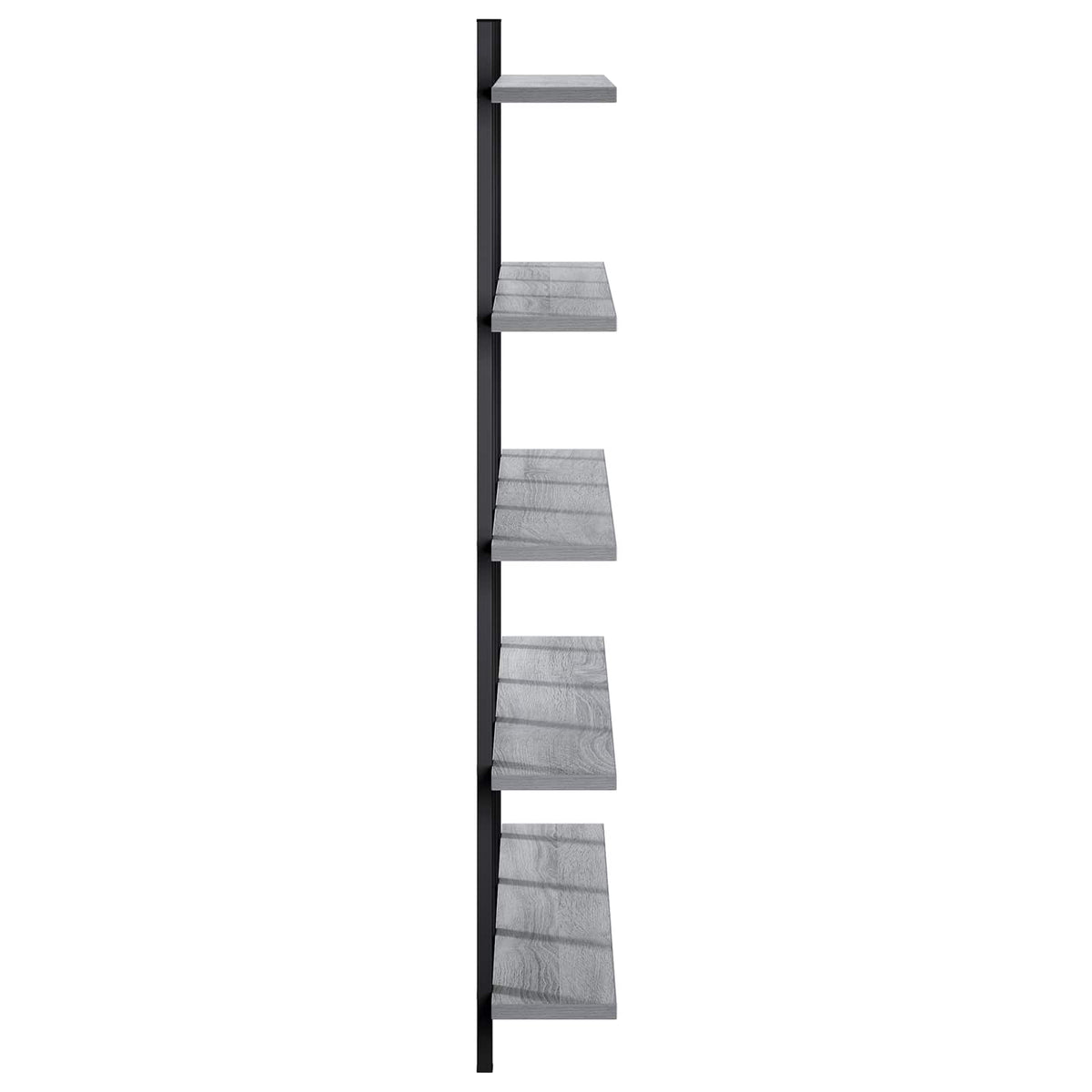 vidaXL Wall Shelf Grey Sonoma 102 x 13.5 x 102 cm Engineered Wood 4