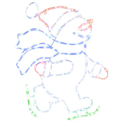 vidaXL LED Sign Skating Santa LOVIISA 120 LEDs Multicolour 53 x 70 cm 2