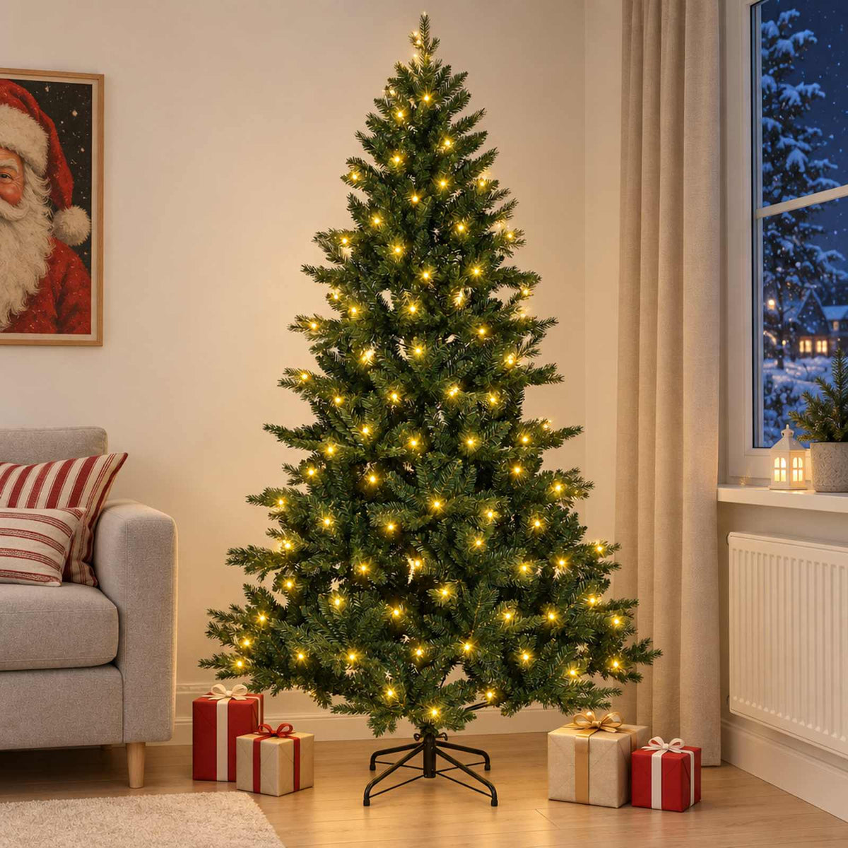 Artificial Christmas Tree Bauble LEDs