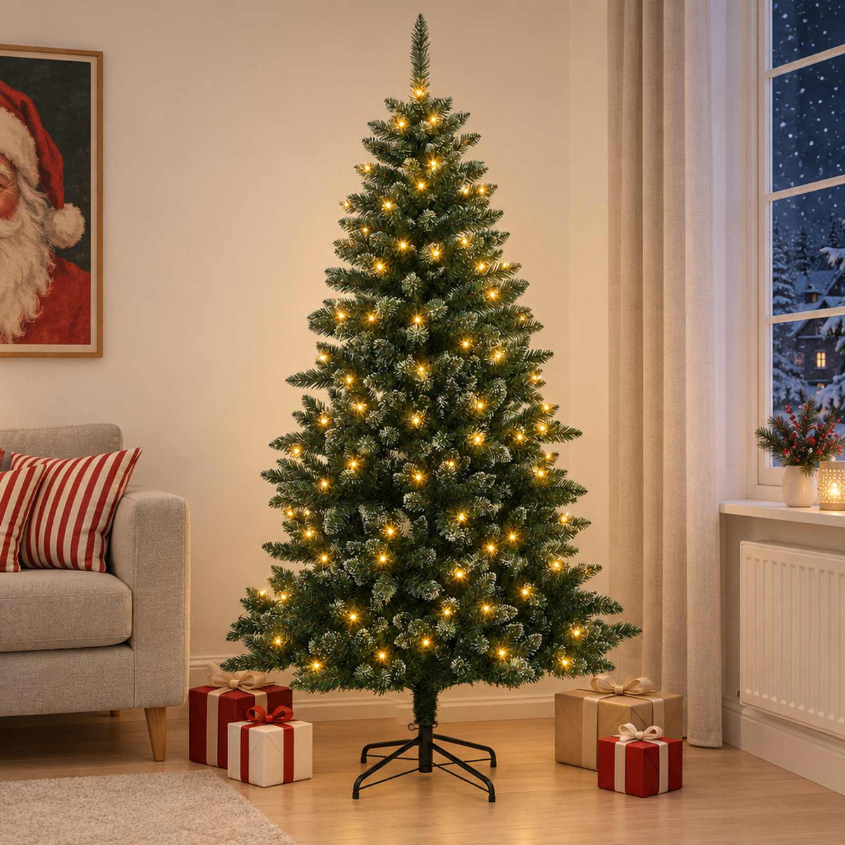 Artificial Christmas Tree Bauble LEDs