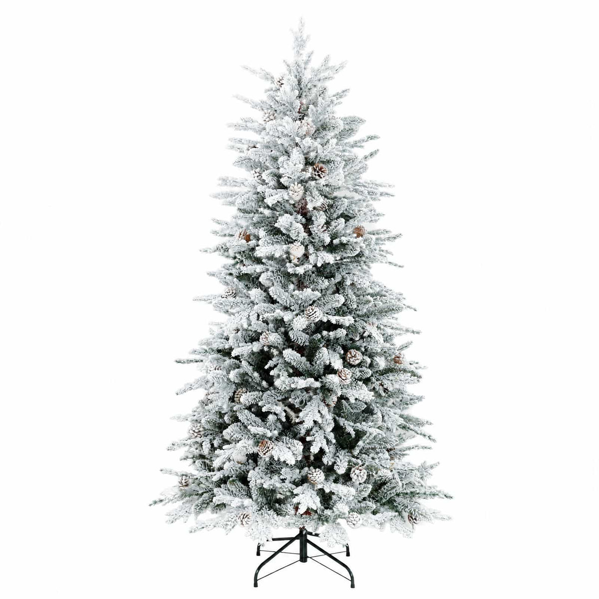 Artificial Hinged Christmas Tree White Green