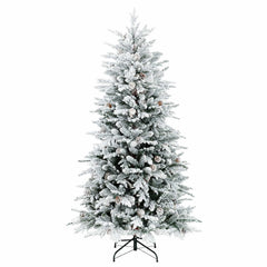 Artificial Hinged Christmas Tree White Green