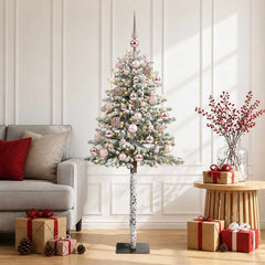 vidaXL Artificial Christmas Tree with Bauble 150 cm 150 LEDs 3