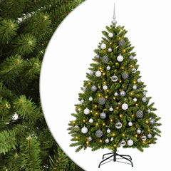 vidaXL Artificial Christmas Tree Light Green with Bauble 120 cm 2