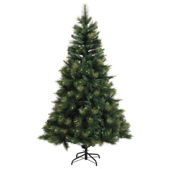 Artificial Christmas Tree with Bauble 300 LEDs Green Height 210 cm with LEDs