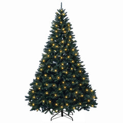 Artificial Christmas Tree Bauble Dark Green LEDs