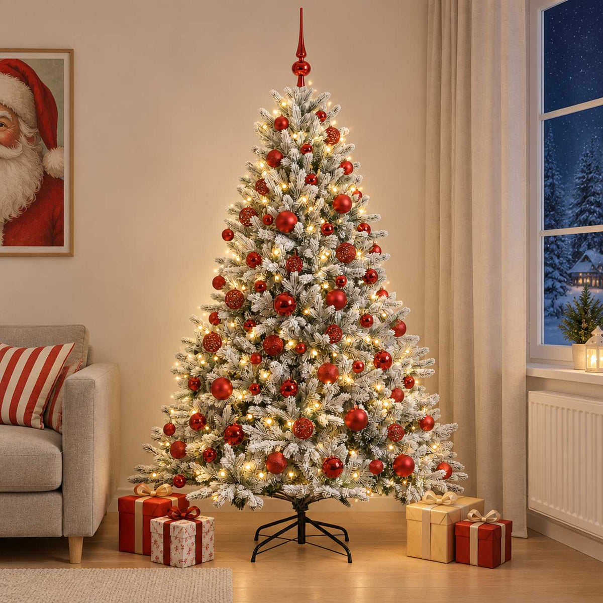 Artificial Christmas Tree Bauble LEDs