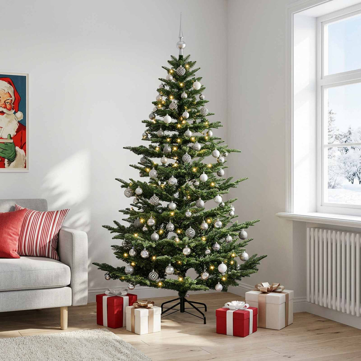 Artificial Christmas Tree Bauble LEDs