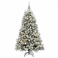 vidaXL Artificial Christmas Tree with Bauble 180 cm 300 LEDs 4