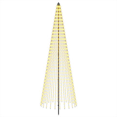 LED Christmas Tree EKENAS 270 LEDs Warm White Steel 285 cm