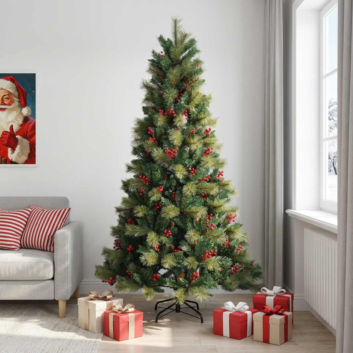 Artificial Christmas Tree Bauble LEDs without LED