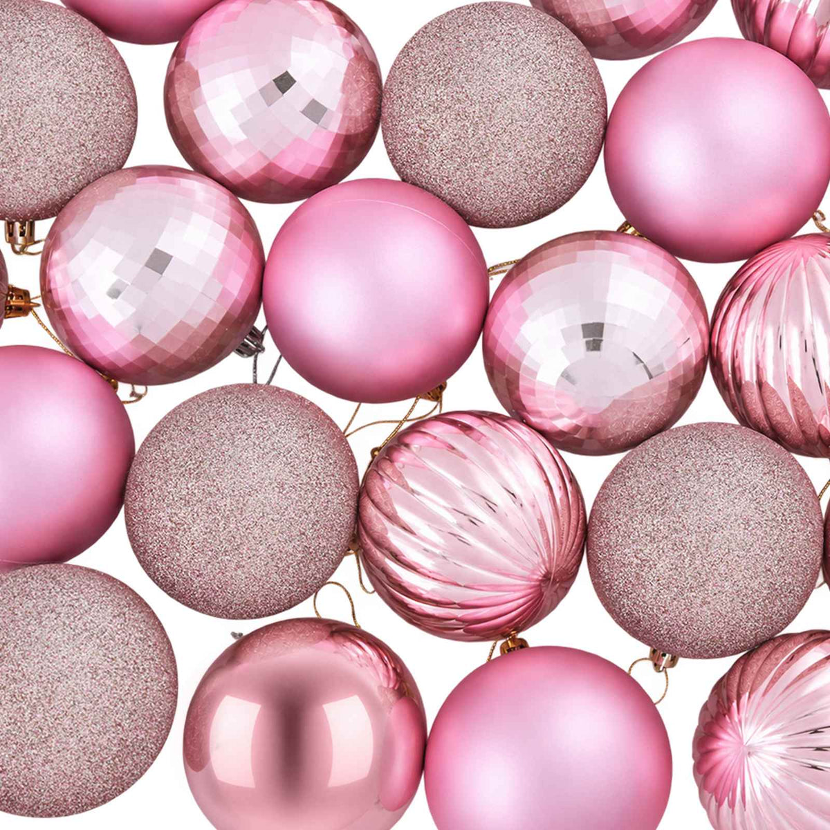 vidaXL Christmas Ball Set 50 pcs Pink 8 cm Polystyrene 5