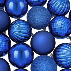 vidaXL Christmas Ball Set 50 pcs Blue 8 cm Polystyrene 5