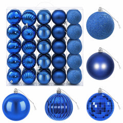 vidaXL Christmas Ball Set 50 pcs Blue 8 cm Polystyrene 2