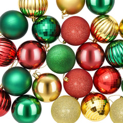 vidaXL Christmas Ball Set 50 pcs Red, Gold and Green 8 cm Polystyrene 5
