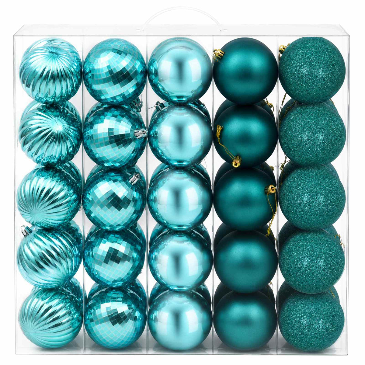 vidaXL Christmas Ball Set 50 pcs Green 8 cm Polystyrene 3
