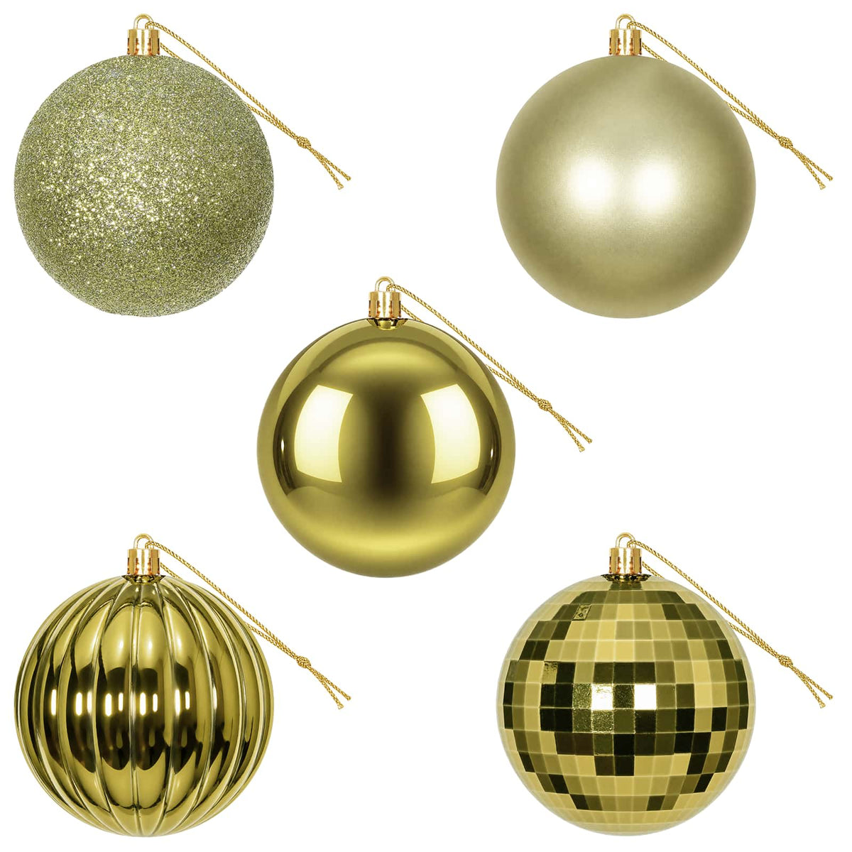 vidaXL Christmas Ball Set 50 pcs Light Green 8 cm Polystyrene 4