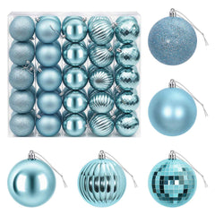 vidaXL Christmas Ball Set 50 pcs Turquoise 8 cm Polystyrene 2