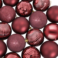 vidaXL Christmas Ball Set 50 pcs Wine Red 8 cm Polystyrene 5
