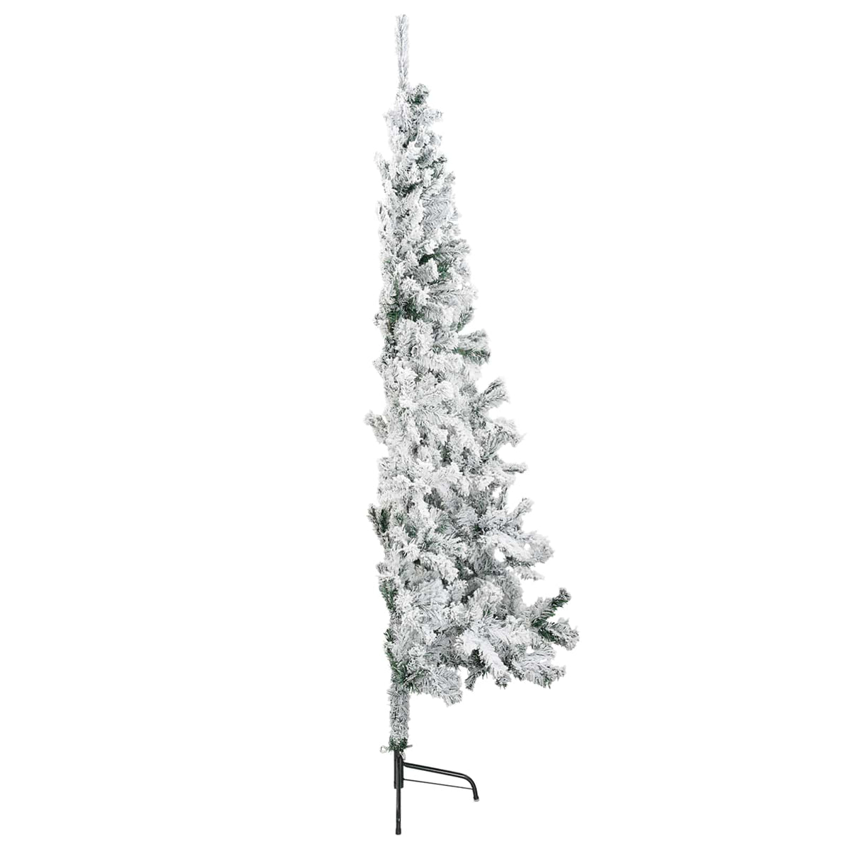 vidaXL Artificial Christmas Tree 120 cm PVC and Steel Green and White 4