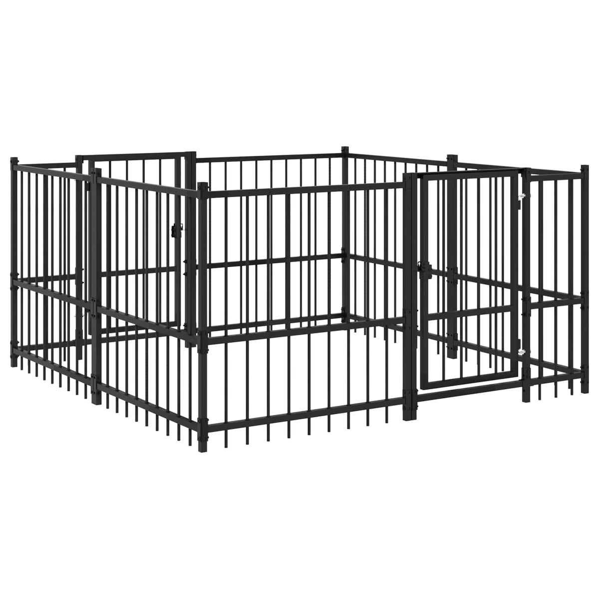vidaXL Outdoor Dog Playpen 192 x 192 x 100 cm 2