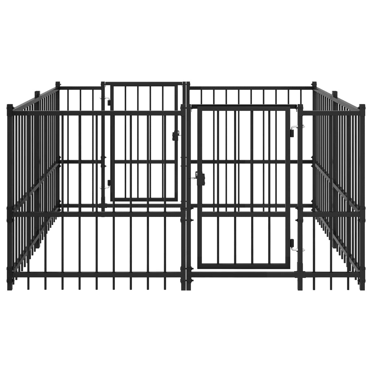 vidaXL Outdoor Dog Playpen 192 x 192 x 100 cm 4