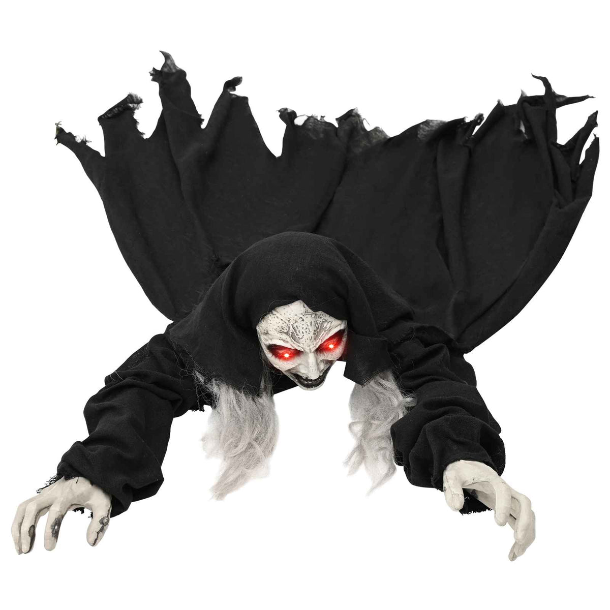 vidaXL Halloween Crawling Zombie SPOOKA Black 41 x 130 x 24 cm 3