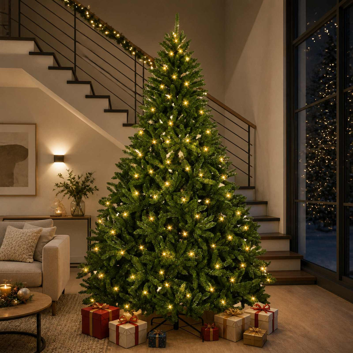 Artificial Christmas Tree LEDs Medium Green