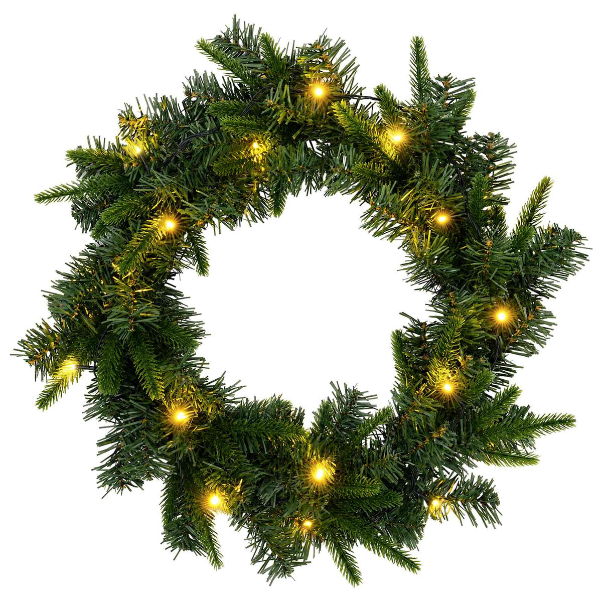 Mini Christmas Tree PVC and PE Green Green 90 cm with LEDs