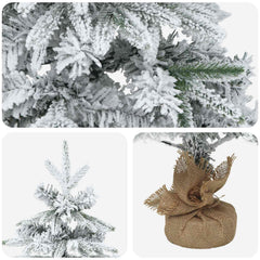 Mini Christmas Tree 90 cm PVC in Green and White, image 4