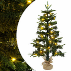 Mini Christmas Tree 90 cm 50 LEDs Warm White PVC in Green, image 2