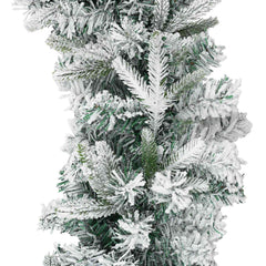 vidaXL Christmas Garland Green and White 270 cm PVC and PE 5