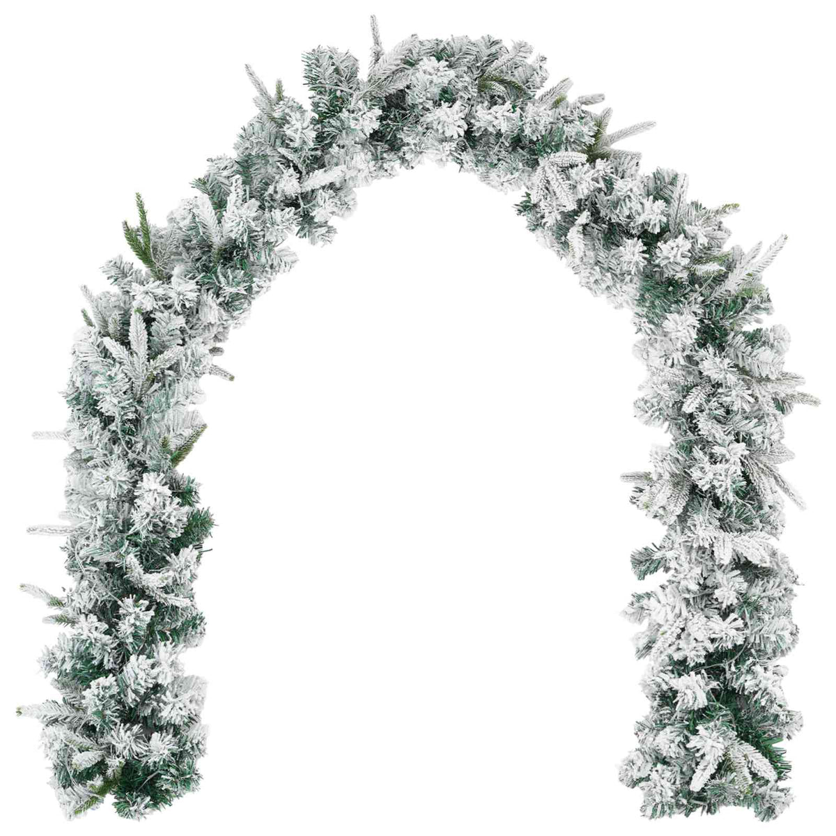 vidaXL Christmas Garland Green and White 270 cm PVC and PE 3