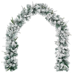 vidaXL Christmas Garland Green and White 270 cm PVC and PE 3