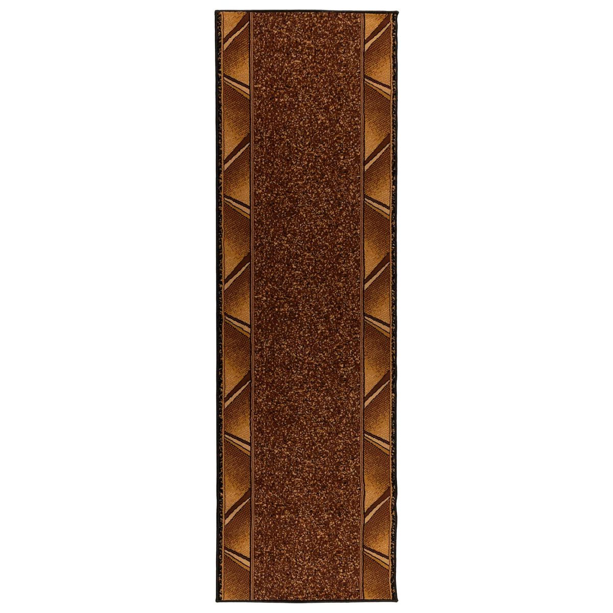 Runner Rug FLORNES Woven Brown Zigzag PP 7 mm, image 2