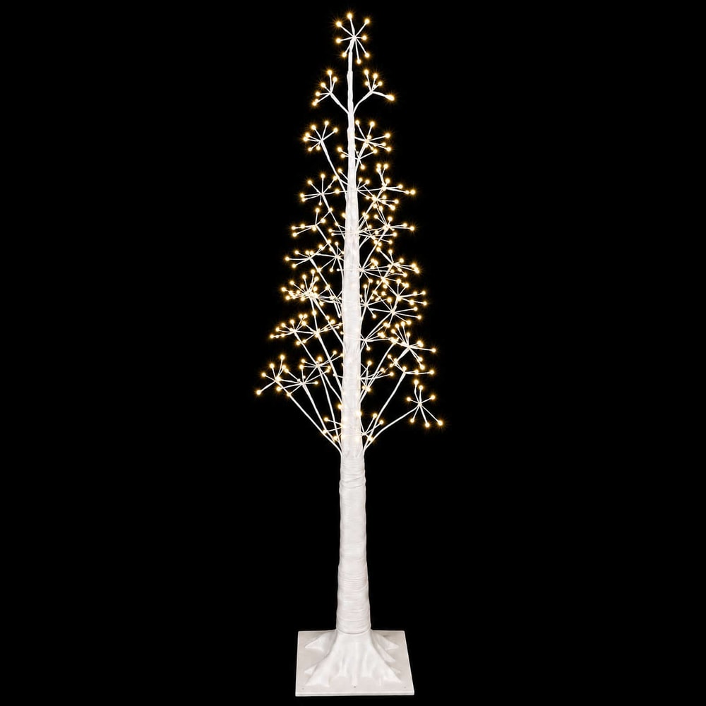 vidaXL Starburst Christmas Tree White 17 x 17 x 150 cm Plastic 4