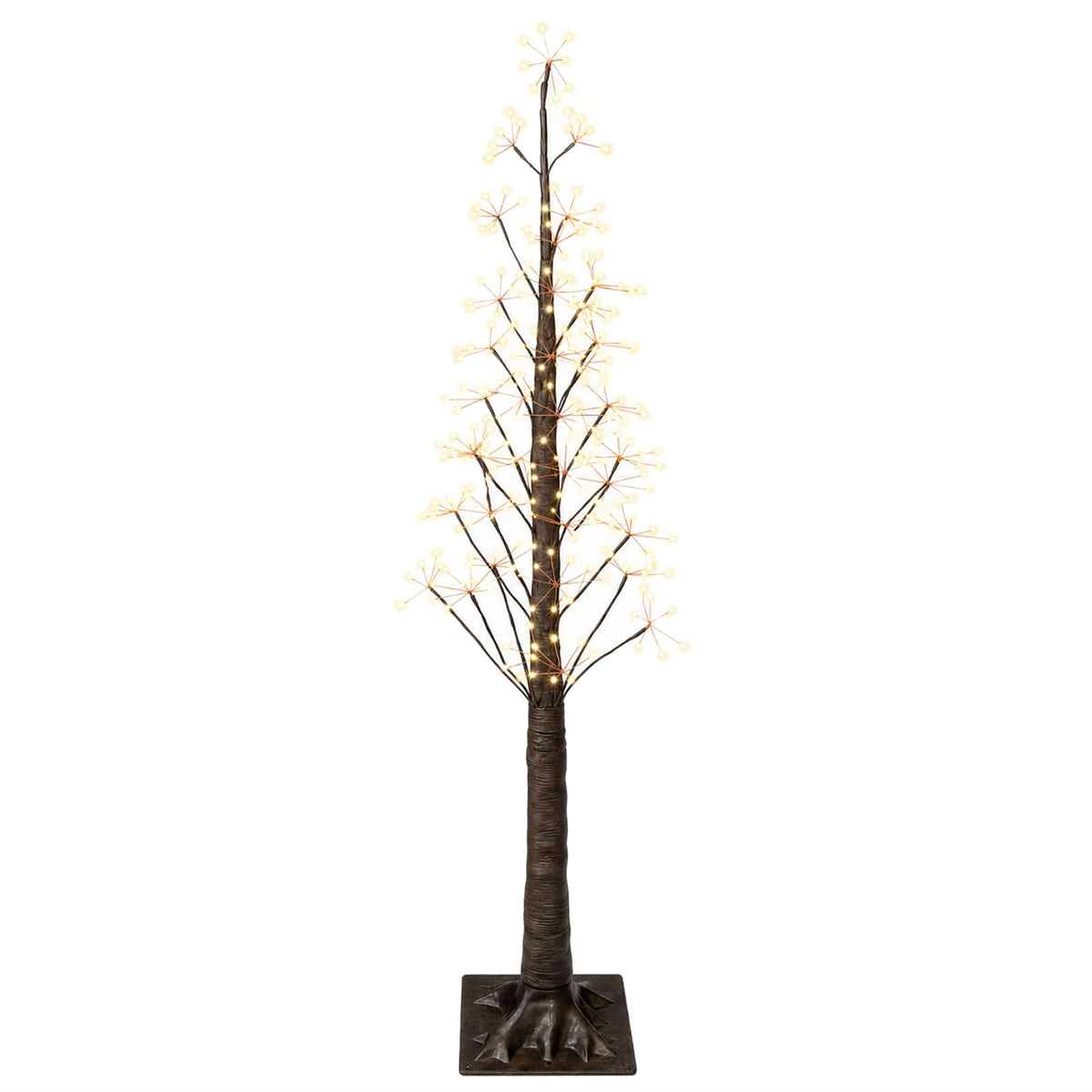 vidaXL Starburst Christmas Tree Brown 150 cm Plastic 304 LEDs 2