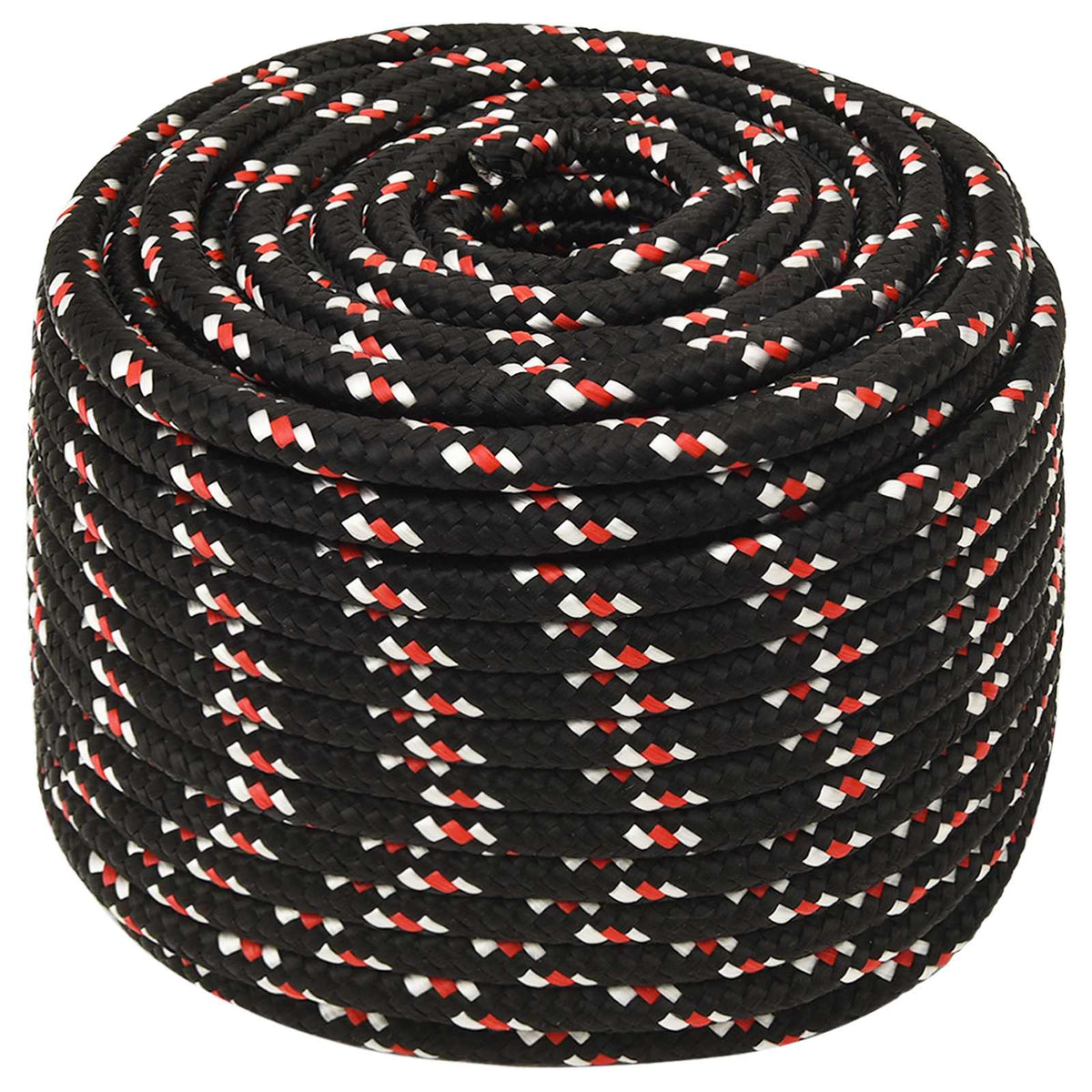 vidaXL Multipurpose Utility Rope 14 mm 100 m Black and Red PP 2
