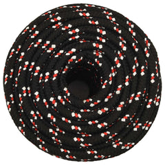 vidaXL Multipurpose Utility Rope 14 mm 100 m Black and Red PP 3