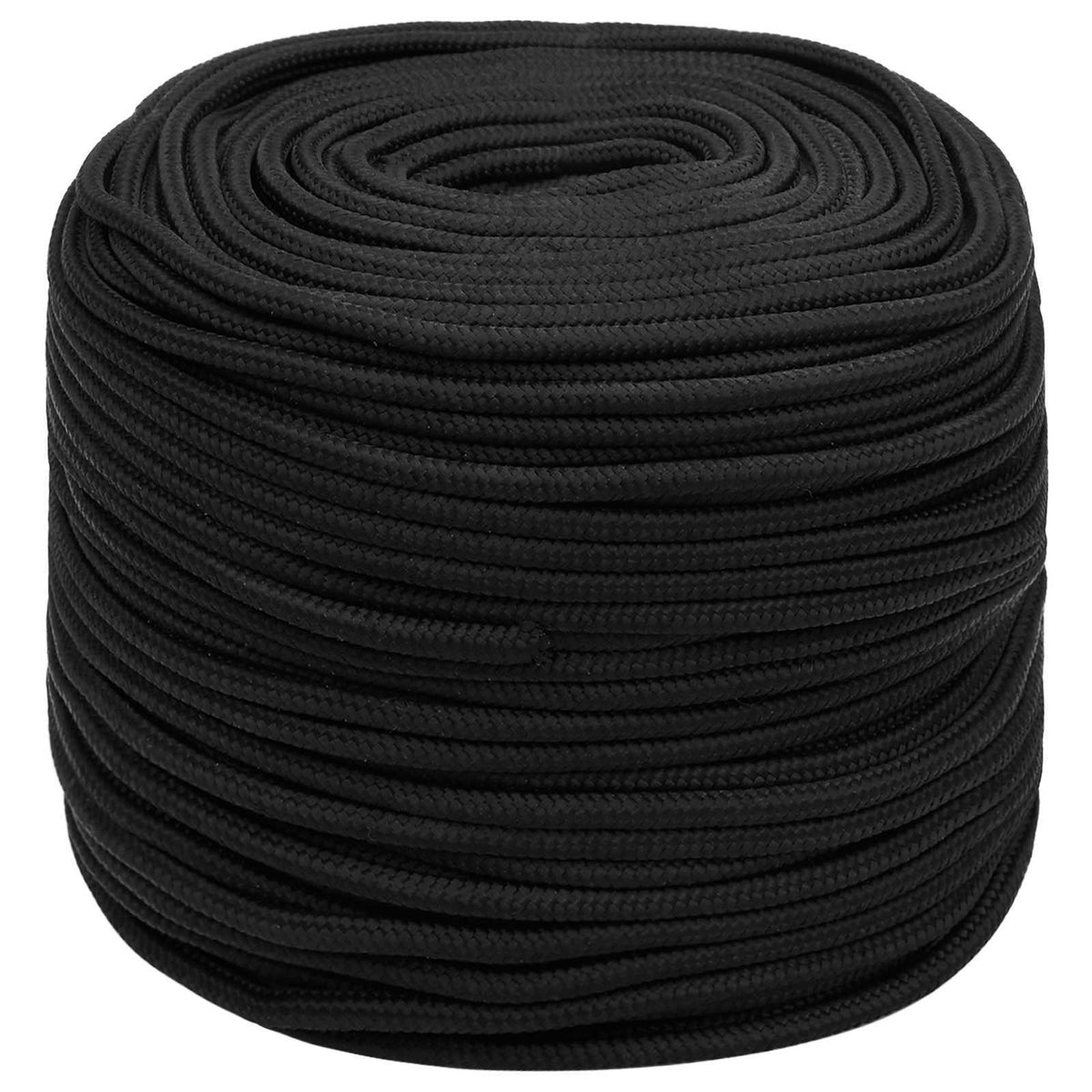 vidaXL Multipurpose Utility Rope 8 mm 100 m Black PP 420 kg Max Load 2